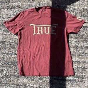 True Religion Mens 2XL Red Short Sleeve Graphic Shirt